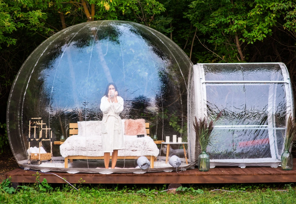 stargazing clear inflatable bubble dome igloo tent